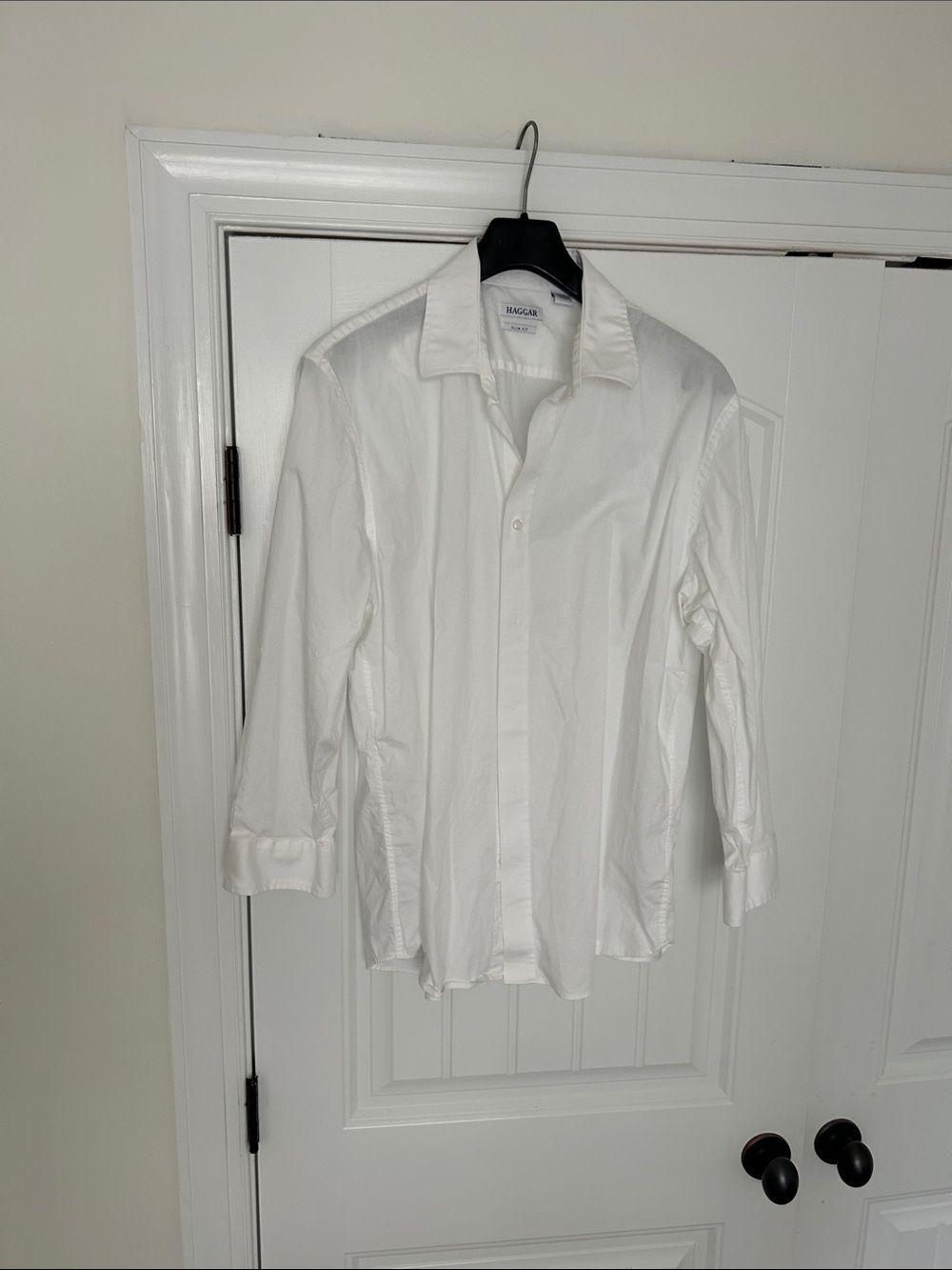 Classic White Men's Dress Shirt by